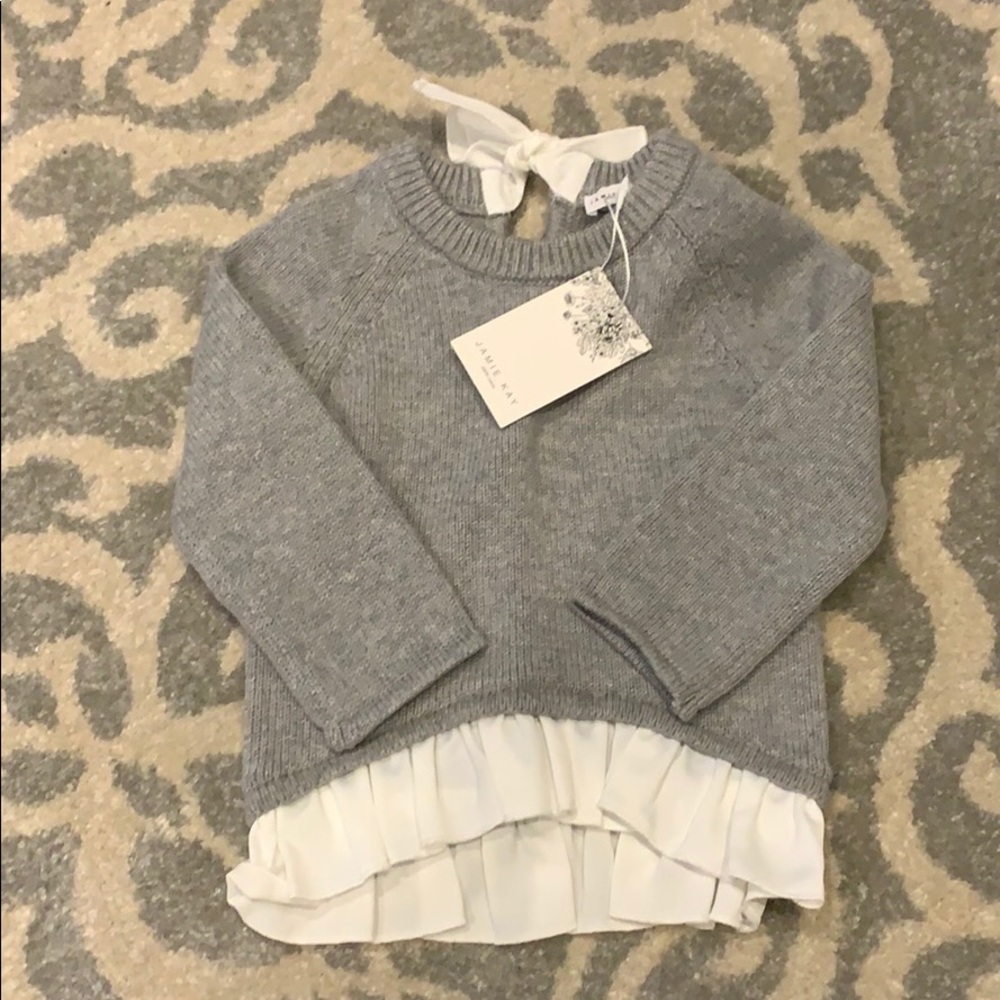 NWT Jamie Kay 6-12 months grey sweater